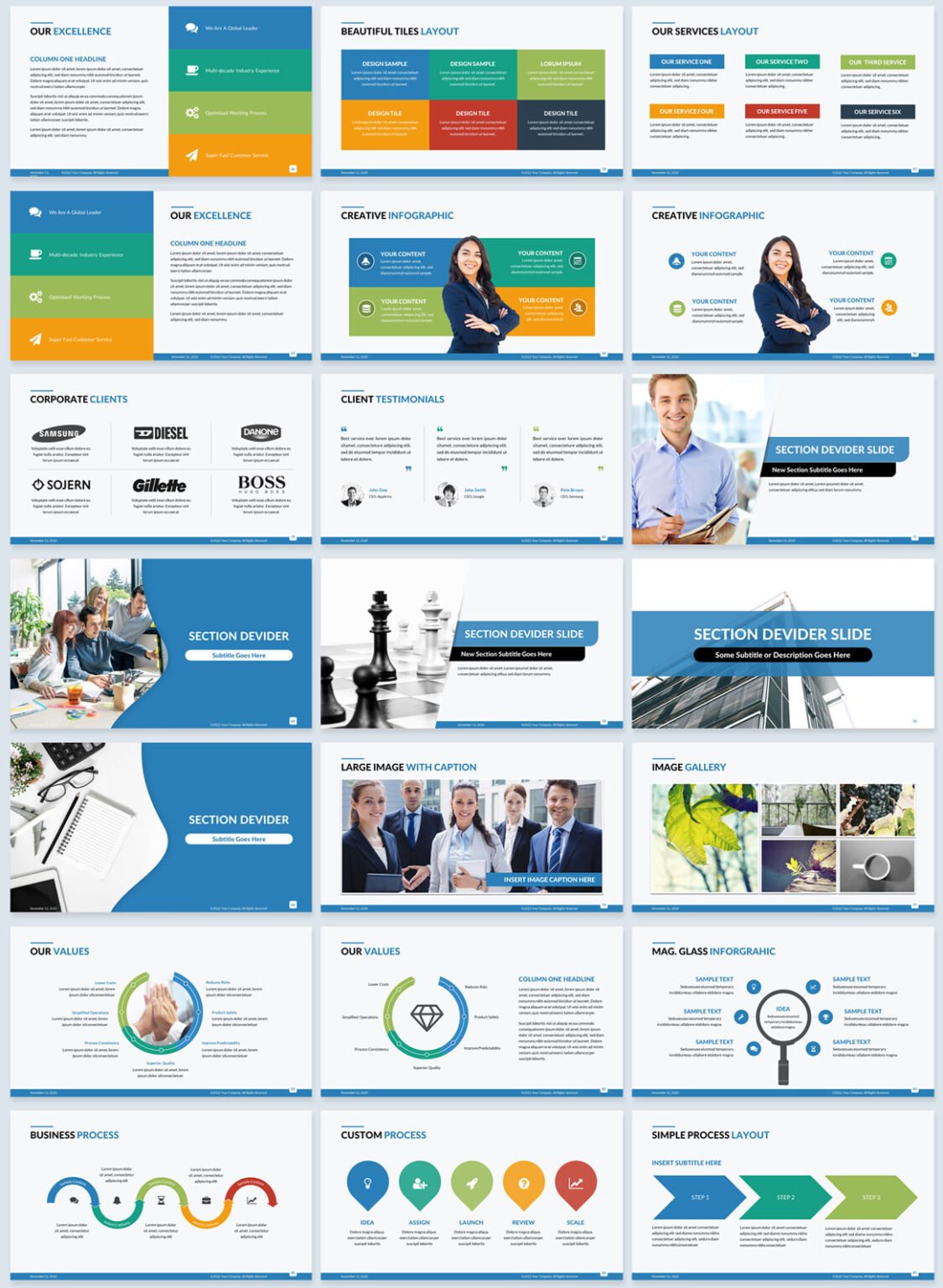 Elite Corporate PowerPoint Template Makes Your Presentation Slides Sizzle