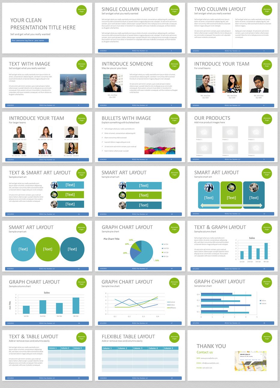 Simple Business Presentation Templates