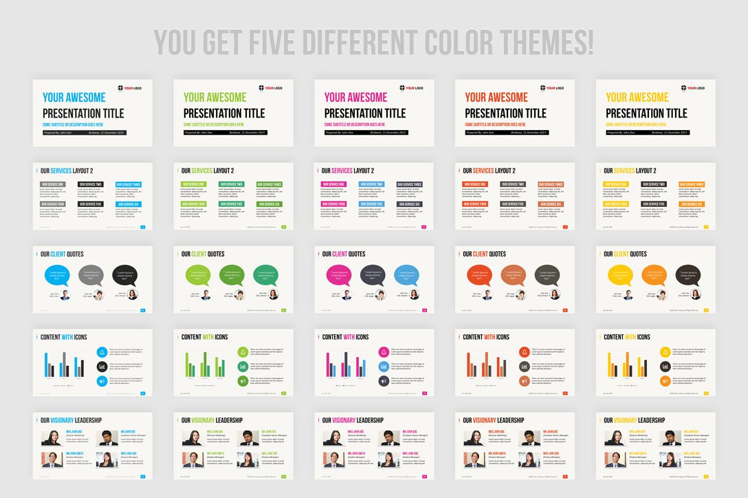 best colors for ppt presentation