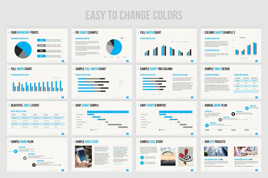 Business PowerPoint presentation template design