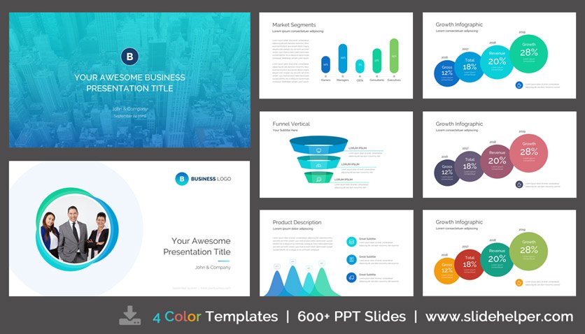 Business presentation template ppt powerpoint slides