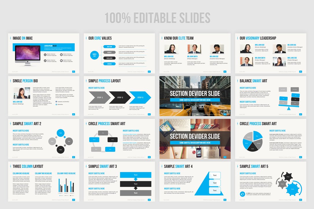 Goede Amazingly Beautiful Business Presentation PPT Template - Download Now ZL-12