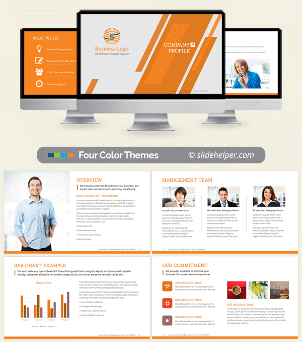 Corporate company profile ppt template professional PowerPoint presentation slides