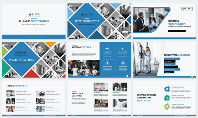 corporate PowerPoint template