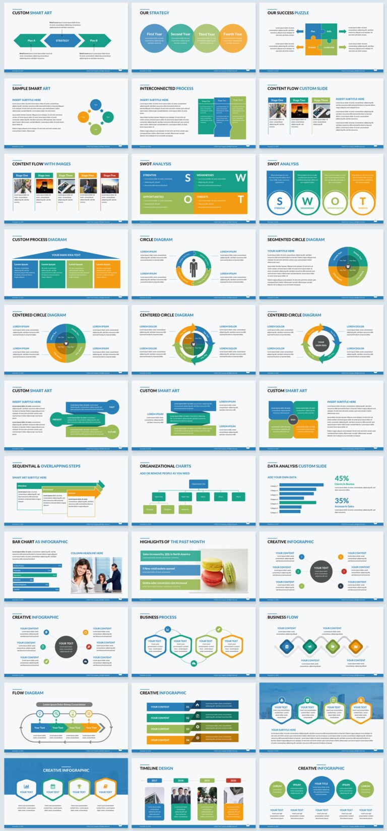 Elite corporate PowerPoint template makes your presentation slides sizzle