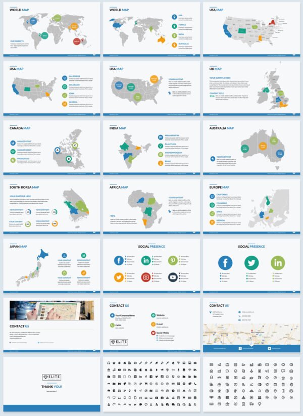 Elite corporate PowerPoint template makes your presentation slides sizzle