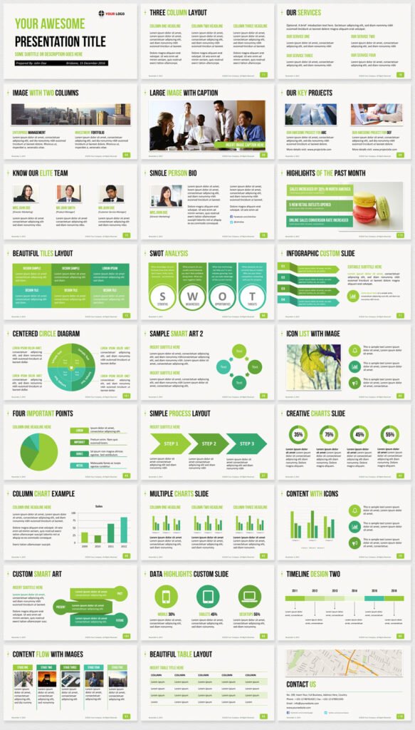 Ultimate Professional Business PowerPoint Template - 1650+ Clean Slides