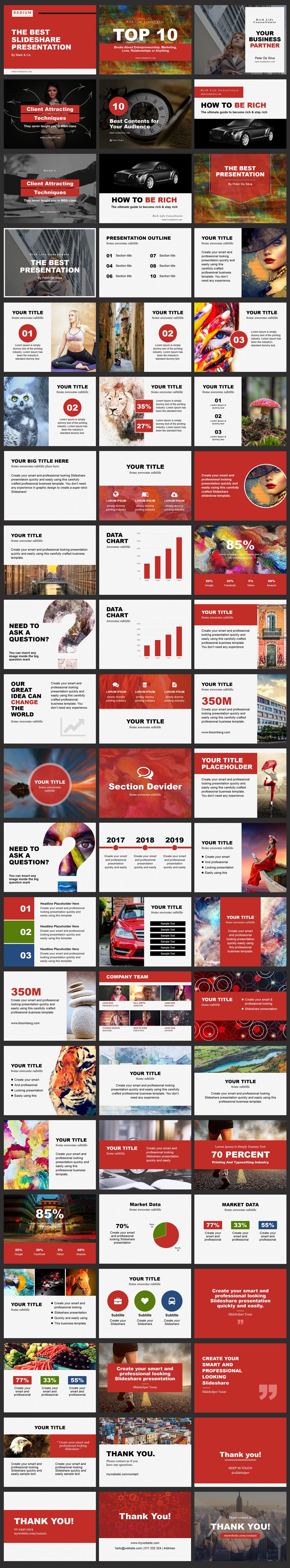 Premium Slideshare Template To Craft Your Eye popping Visual Story ppt 