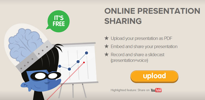 ONLINE Slidesnack for Online presentation sharing like slideshare